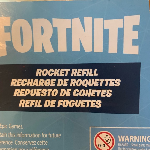 Nerf Fortnite Rocket Refill Includes 8 Nerf Foam Rockets 2 Packs of 4 - Picture 4 of 7
